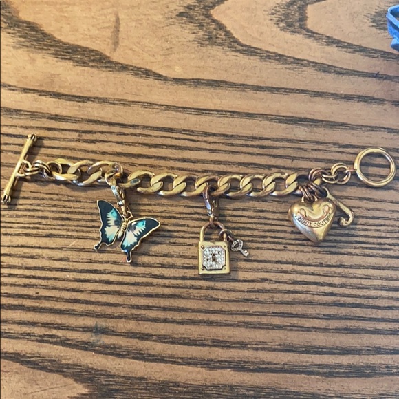 Juicy Couture Jewelry - Classic Juicy Couture Charm Bracelet with 2 Charms